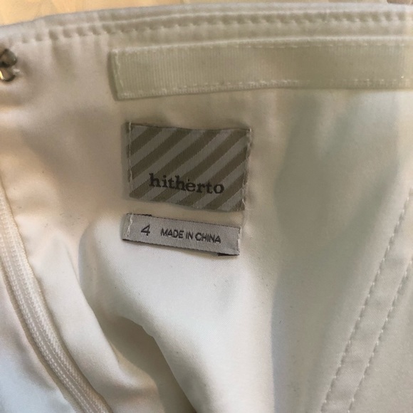 NWOT BHLDN Hitherto chiffon Camila dress white - Picture 7 of 7